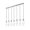 Z-Lite Alton Linear Chandelier, 7-Light, 4.75 In.W x 54 In.L x 14.25 In.H, Brushed Nickel/Clear+Frosted 824P-7L-BN - alternate 5